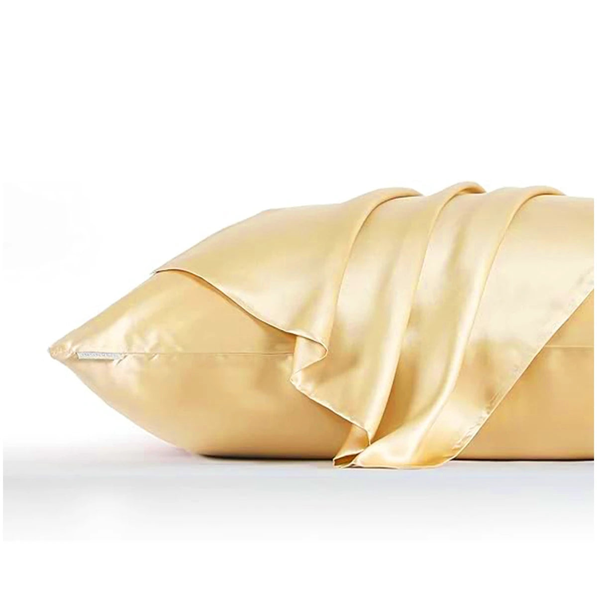 Silk Satin Pillowcase - Solid Color Bedding Cover, Smooth Multicolor Design, 66x51 cm