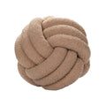 Eco-Friendly Hand-Woven Knotted Ball Plush Throw Pillow