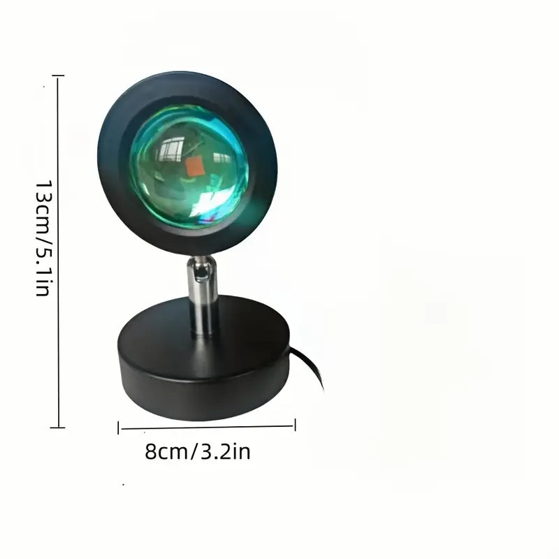 Sunset Atmosphere Projection Lamp - Versatile Night Light for Photography and Bedroom Ambiance