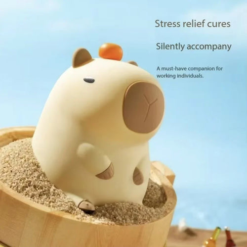 New Arrival Capybara Night Light Silicone Decorative Ornament Creative Gift Ambient Lamp for Home Decor Bedroom Desk Atmosphere