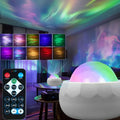 LED Aurora Projector - 360° Rotating Galaxy Night Light with Remote Control, 7 RGB Modes for Home Theater and Room Decor
